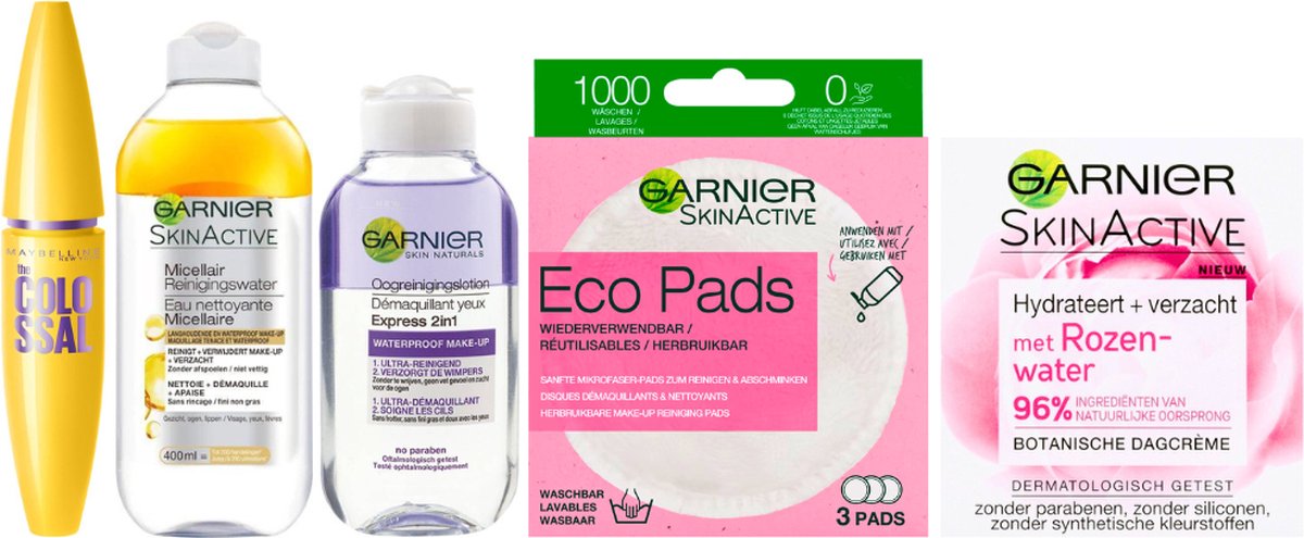 Goedkoopste Garnier Cadeauset Skin Care & Maybelline
