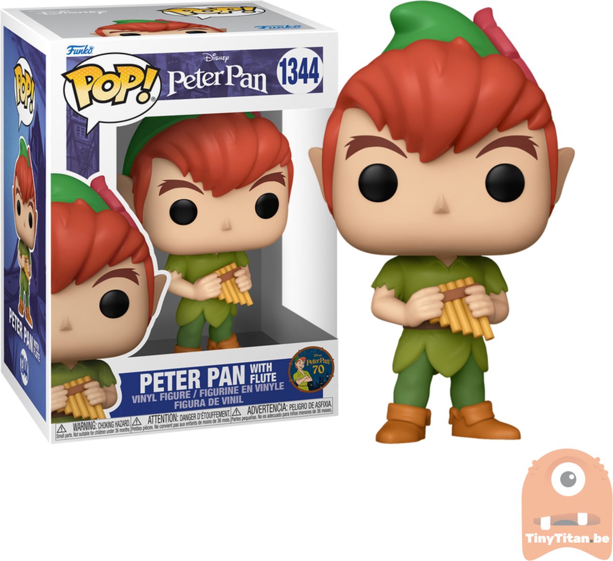 Pop Disney: Peter Pan (with Flute) - Funko Pop #1344 - Funko
