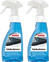 Sonax Ruitenontdooier spray - 2x - voor auto - 500 ml - antivries sprays - winter/vorst/bevriezen