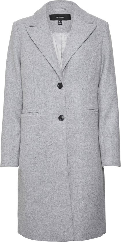 Vero Moda Jas Vmblaza Long Wool Coat Ga Boo 10267495 Light Grey Melange Dames Maat - XS