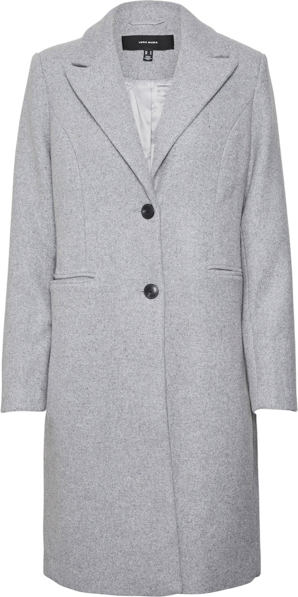 Vero Moda Jas Vmblaza Long Wool Coat Ga Boo 10267495 Light Grey Melange Dames Maat - XS