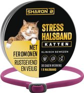 Halsband kat paars - Feromonen - Anti-conflict voor katten - Anti-stress - geruststellend - antistress halsband - feromonenhalsband kat