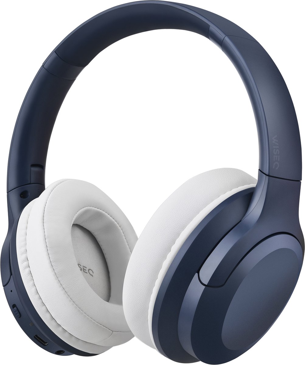Onverwoestbare ANC Koptelefoon voor Kinderen - 35h Batterij - Active NoiseCancelling - Draadloze Koptelefoon – Over Ear - Blauw