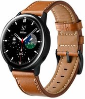 By Qubix 20mm - lederen bandje - Bruin - Geschikt voor Huawei watch GT 2 (42mm) - Huawei watch GT 3 (42mm) - Huawei watch GT 3 Pro (43mm)