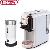 Jo-Jo Products 4U - HiBrew - Koffiezetapparaat/ melkopschuimer - Wit - Koffie - Koffiemachine - 5-in-1 Compatibel ontwerp - Koud/warm functie - Koffiezetapparaat cups