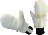 Snowshepherd Skihandschoenen - Waterdicht - Leren ski wanten- Créme - Anti-slip - Handschoenen - Wanten - Heren - Dames - L