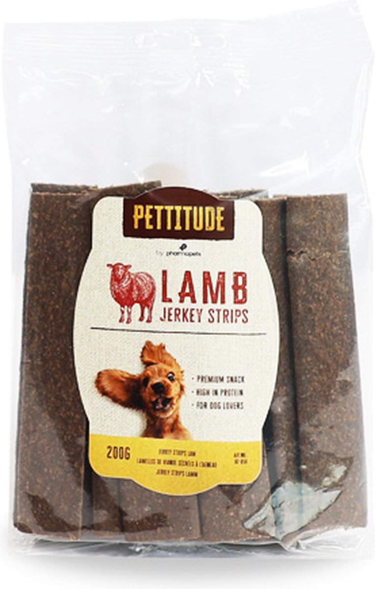Pettitude Jerkey Strips Lam 200g