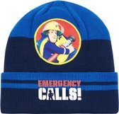 Brandweerman Sam Gebreide muts - blauw - Maat 54