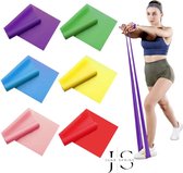 June Spring - Dyna Band - Weerstandsband - Stretchband - Oefenband - Fysio/Yoga/Pilates oefeningen- 150 cm lang - 15cm breed - Kleur Roze