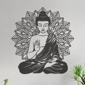 Wanddecoratie | Buddha met madala - XL (75x80cm)