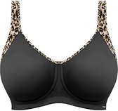 Freya Sonic Voorgevormde Sport BH met Beugel Leopard Black - 70C