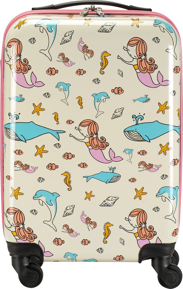 Handbagagekoffer Kids Collection Zeemeermin Reiskoffer met Telescopische handgreep