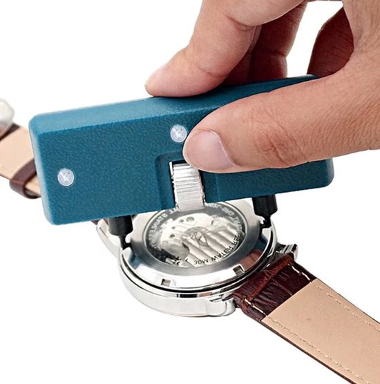 Ouvre-boîtier de montre I Outil de montre I Réglable I Universel I Outils de montre I Blauw