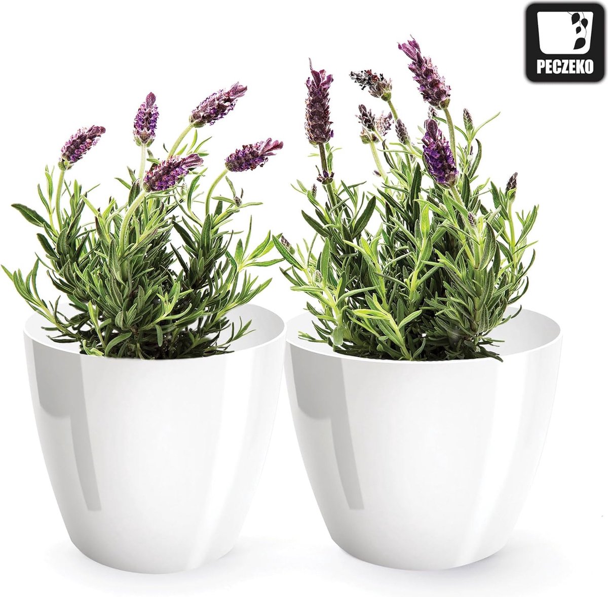 Pots De Fleurs En Plastique Brillant Pour Grandes Et Petites Plantes