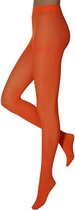 Apollo - Dames Feest Panty - Fluor Oranje - 60 Denier - Maat L/XL - Leggings - Legging carnaval - Carnavalskleding - Neon legging