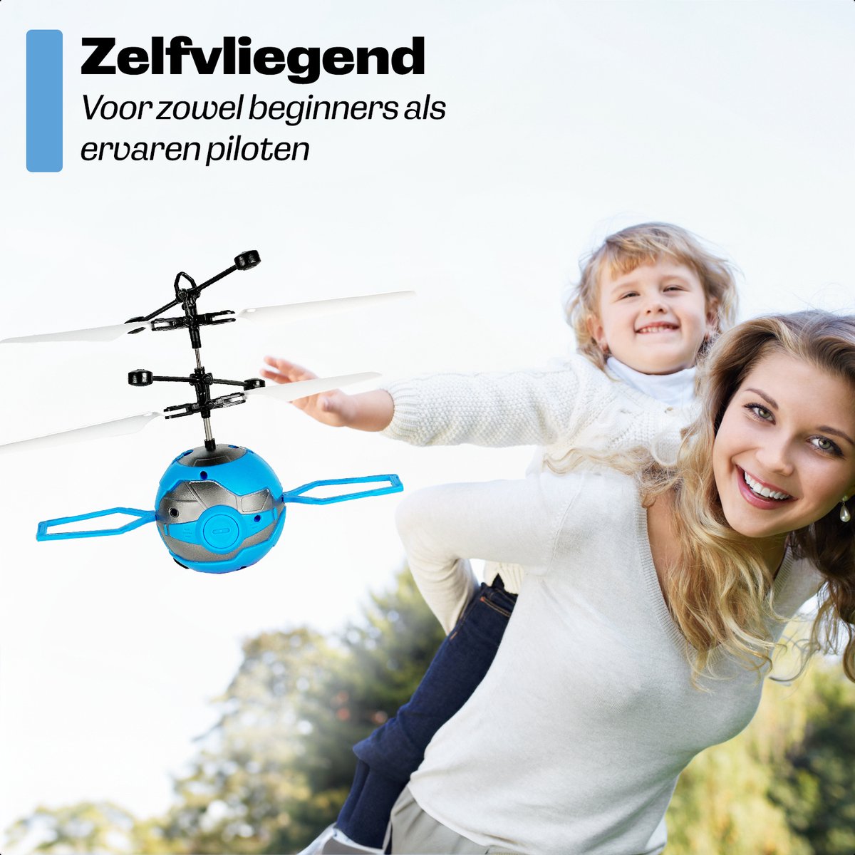 GAGATO Mini Drone Blauw - Drone avec Contrôleur pour Enfants - Kit