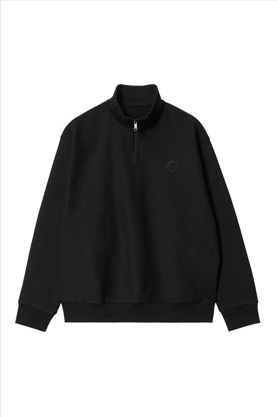 Brooklyn - Zwarte B-Icon Half Zip sweater | Halve rits | Maat XS