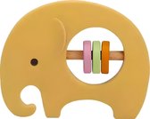 Baby Rammelaar - Olifant - Educatief - Speelgoed - Kleurrijk - Geel - Grijpspeelgoed - Kindvriendelijk - Rubber - Teedz