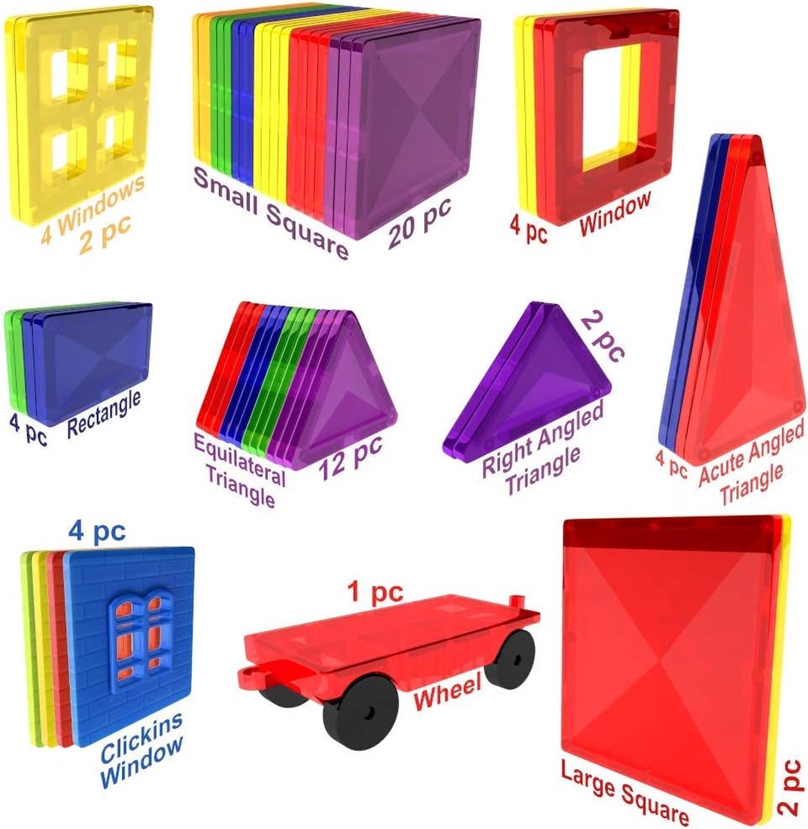  Magnetische Bausteine Magnet Montessori Spielzeug für Kinder Illustration 