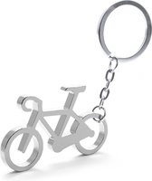 Sleutelhanger & Flesopener Fiets I Aluminium I Sleutelhanger in de Vorm Van Een Fiets I Sleutelring I Bieropener I Zilver