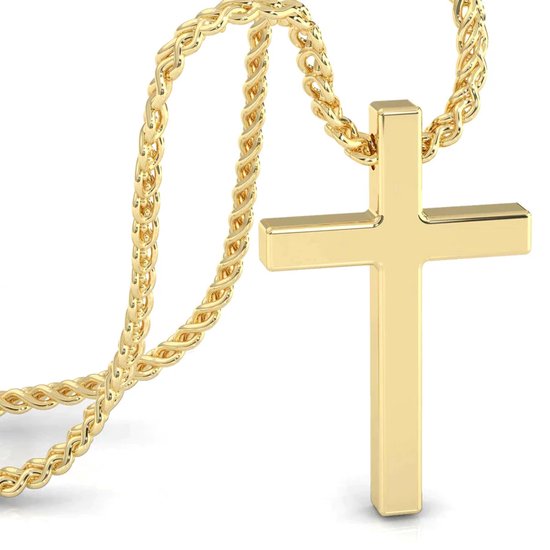 SERASAR Roestvrijstalen Halsband Man [Lord] - Goud 60cm - Huwelijksgeschenken voor Mannen