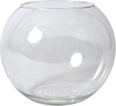 Gerimport Vase/terrarium Sphère - D25 x H21 cm - verre - transparent - vases à fleurs