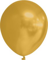 Ballonnen klein metallic goud 100 stuks - 5 inch