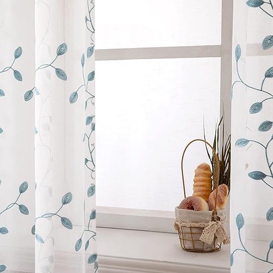 Gardinenbox Voile - Cortina Transparente Con Ojales, 100