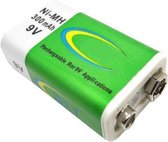 Batteries rechargeables 9V 500mAh Batteries rechargeables 9V NiMH 1 pièce marque privée inkmedia®