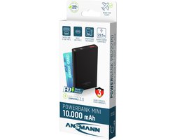 Ansmann PB222PD Powerbank 10000 mAh LiPo USB-A, USB-C Zwart