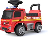 Mercedes - Brandweerwagen - Loopwagen - Vrijloopwielen - Rood - Speelgoed