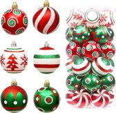 Kerstsfeer kerstballen - 30 stuks - klassieke kerstboomversiering