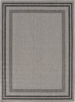Vercai Rugs Terrace Collection - Tapis à poils ras - Tapis intérieur et extérieur - Polypropylène - Pebble / Grijs - 160x220 cm