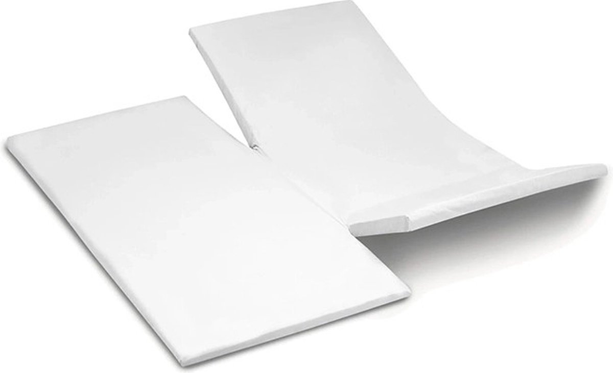 Zavelo Molton Dubbele Split-Topper Hoeslaken - Lits-jumeaux 160x200 cm - 100% Katoen - Wasbaar tot 60 graden - Rondom Elastisch - Matrasbeschermer