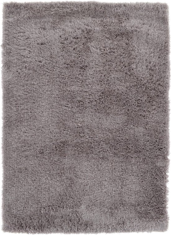 Vercai Rugs Soho Collectie - Hoogpolig Vloerkleed - Shaggy Tapijt voor Woonkamer - Polyester - Taupe - 80x150 cm