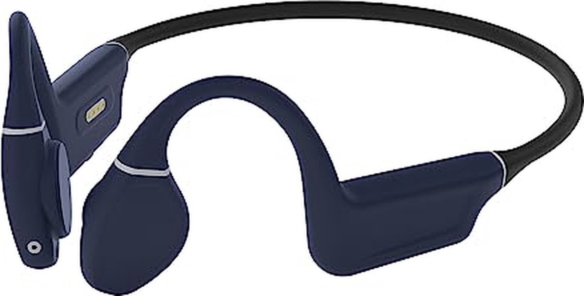 Creative Outlier Free Pro+ Draadloze, waterdichte bone-conduction-hoofdtelefoon met verstelbare conductie-hoofdtelefoon, geintegreerde 8 GB MP3, tot 10 uur batterijduur, geintegreerde microfoon (blauw)