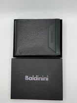 Baldinini Set Black leather wallet + Card houder for men