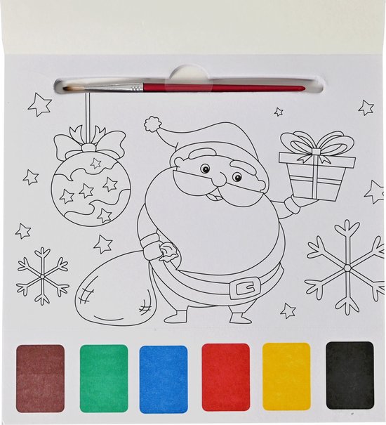 Cahier D'Exercices D'Aquarelle De Noël - Papier Épais Pour Débutants - Activité Créative, Dessin, Coloriage - Pour Ados Et Adultes