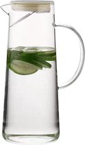 Glasrijk® Waterkaraf 1,8 L - Waterkan met Deksel En Filter - Glas - Glazen Karaf 1,8 Liter - Schenkkan - Glazen Waterkan - Waterkaraf voor Fruitwater - Multifunctionele Decanteer Karaf - Kan met Deksel - Waterkan