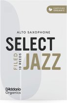 D'Addario Woodwinds Organic Sel. Jazz Filed Alt 4M, Medium, 10er-Packung - Riet voor altsaxofoon
