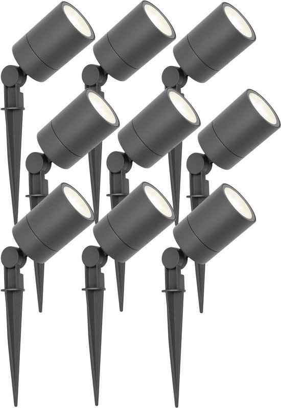 LED Stromschienen-Set 1m + 4 Strahler - 5W, 2700K Warmweiß, Dimmbar, Schwarz
