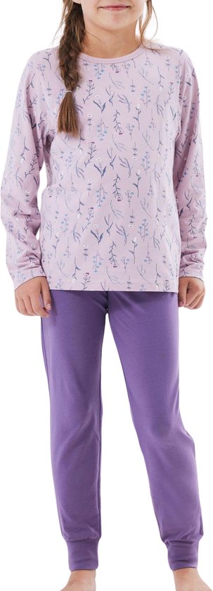 Name it meisjes pyjama - Pink Flower - 164 - Roze.