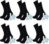 Thermo sokken - Warme sokken - 6 paar - Maat 47/50 - Zwart