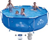 Wehncke Frame Pool 300x76 cm Blauw