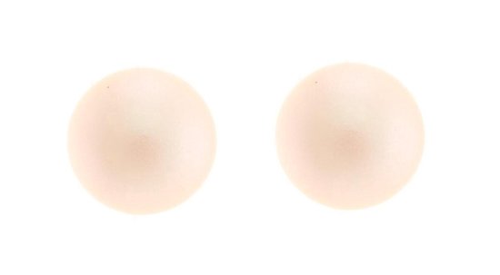 Behave Dames parel oorbellen oorknoppen zilver 0,8 cm