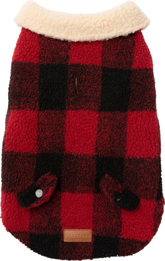 Fuzzyard The Lumberjack Rood&Zwart - Hondenkleding - 31 cm