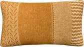 Uptown wool cushion ocre rectangle