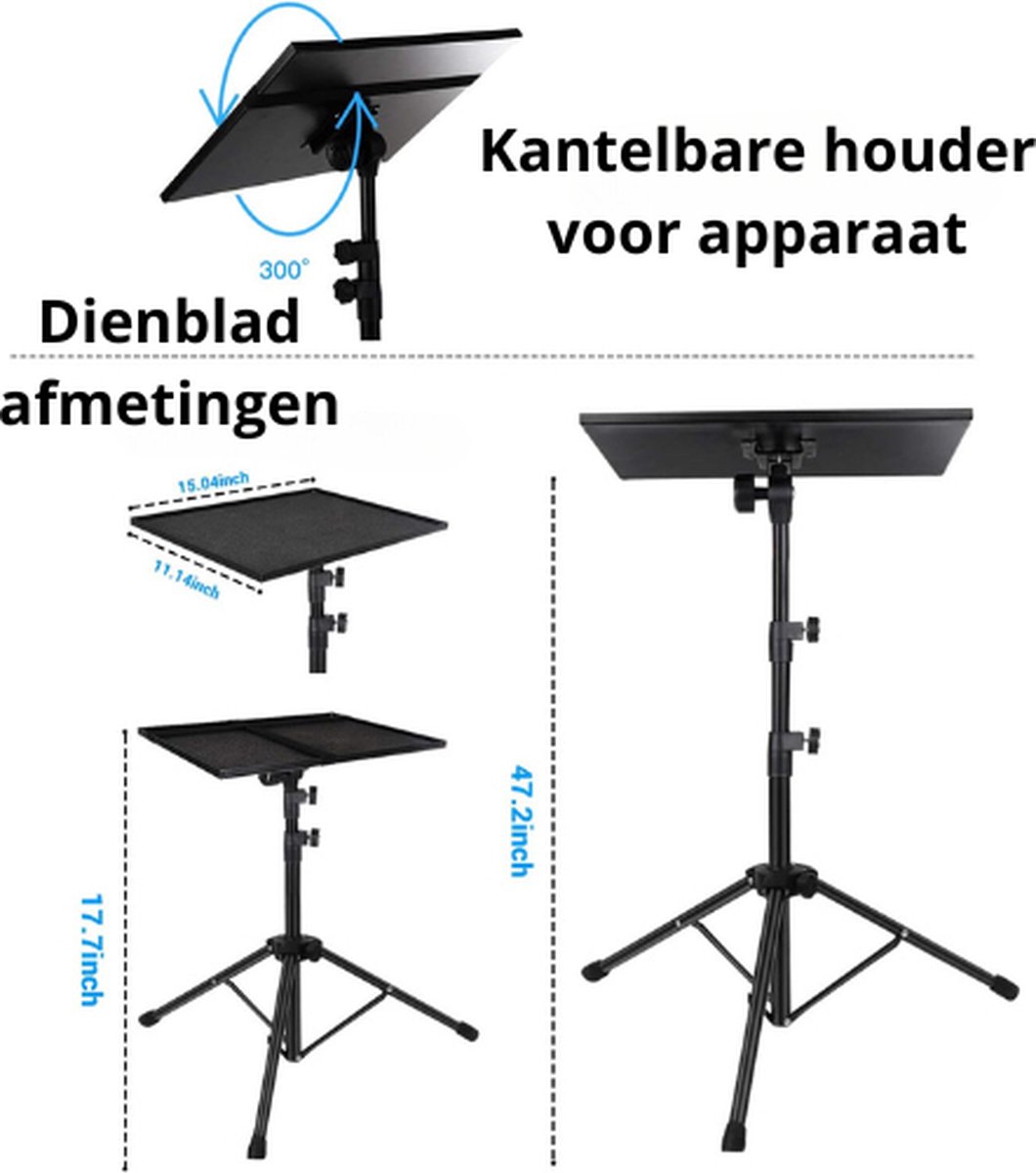 Ksix LED ringlamp met statief hoogte 160 cm diameter 20 cm