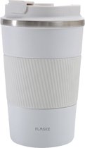 FLASKE Koffiebeker Coffee Cup - Ice - 380ml - RVS Koffiebeker to Go van 380ML