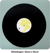 Pinguïn Records – Vinylcare CleanMate - LP Schoonmaakset – Schoonmaak mat voor optimale reiniging - Schoonmaken met platenborstel - 35cm x 35cm – Geschikt voor Singles en Standaard LP’s (12”)